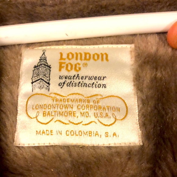 LONDON FOG// removable faux fur lining (real warm)// waterproof CHORE COAT - Picture 2 of 6
